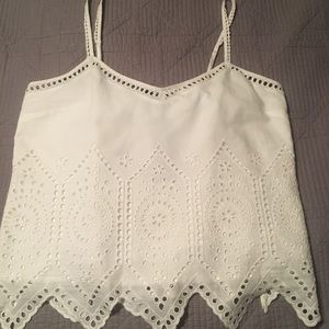 White crop top